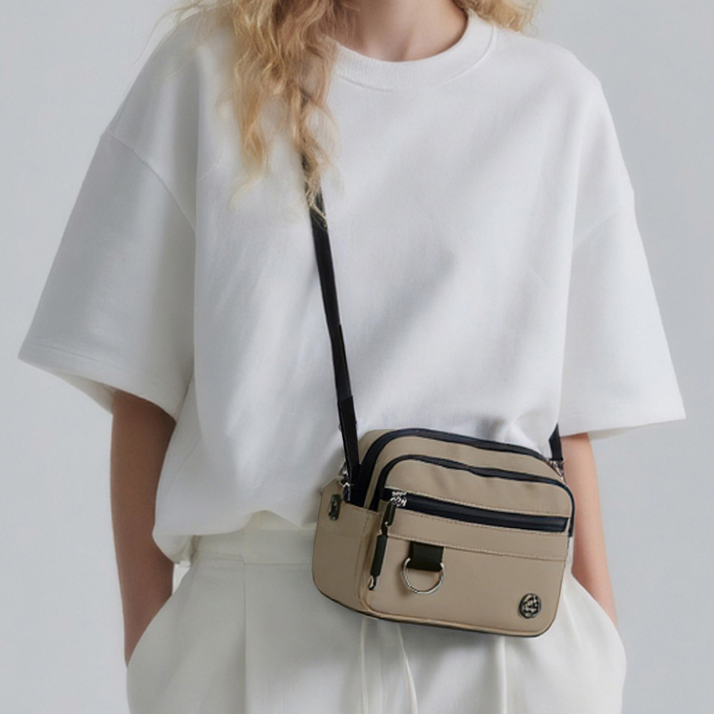 3단수납 가벼운 나일론 크로스백 핸드폰 유럽여행 미니백 해외 여행용 가방 SN658903