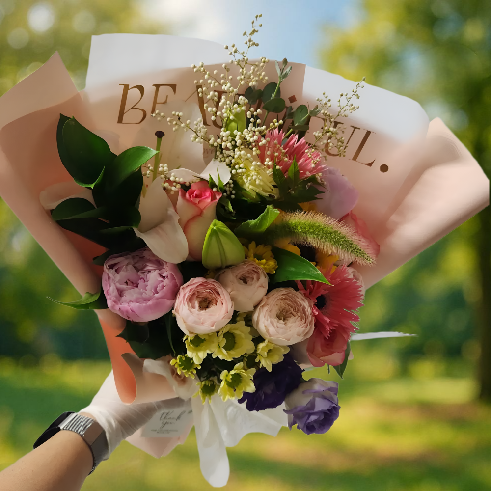 플라워본 생화택배 축하꽃다발 생일 승진 기념일 생화배달 - 메인 이미지