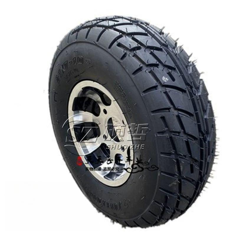 타이어 팜트럭 ATV 가솔린 두꺼운 바퀴 농업용 20x10-10 드래그+알루미늄 휠 - 상품 이미지