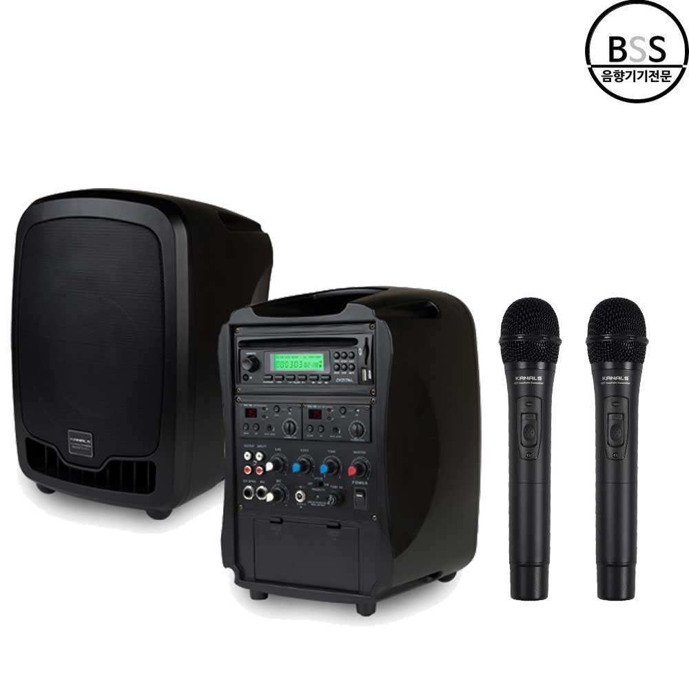 카날스 AT-310N 충전식스피커 CD플레이어 행사용 공연용 색소폰 가방포함 - 상품 이미지