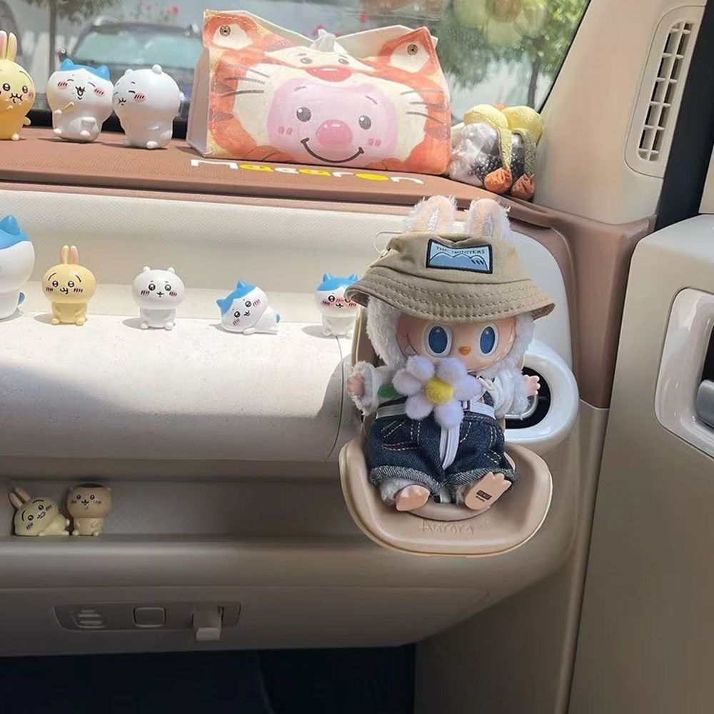 라부부 카시트 차량용 인형 거치대 차량악세사리 자동차 꾸미기 장식 - 상품 이미지