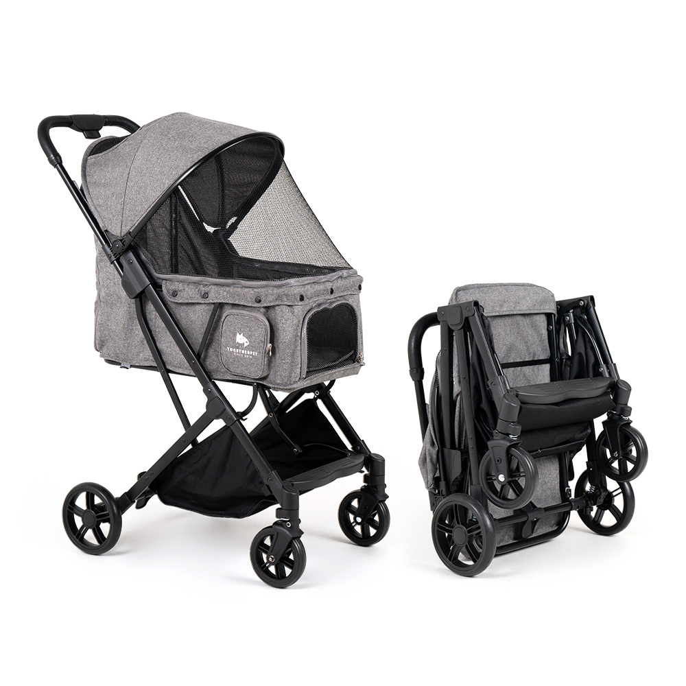 투게더펫 에어 강아지 유모차 기내반입 가능 접이식 중소형견 휴대용 일체형 애견 개모차