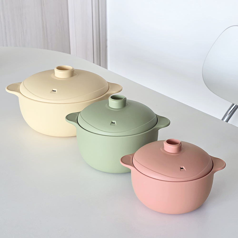 이디프 전자레인지 찜기 국산 실리콘 냄비 라면 계란찜 용기 500ml - 상세 이미지 2