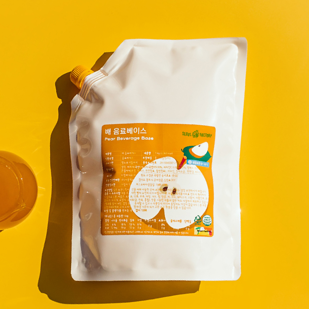 [냉장] 서울팩토리 배 음료베이스 1kg 퓨레