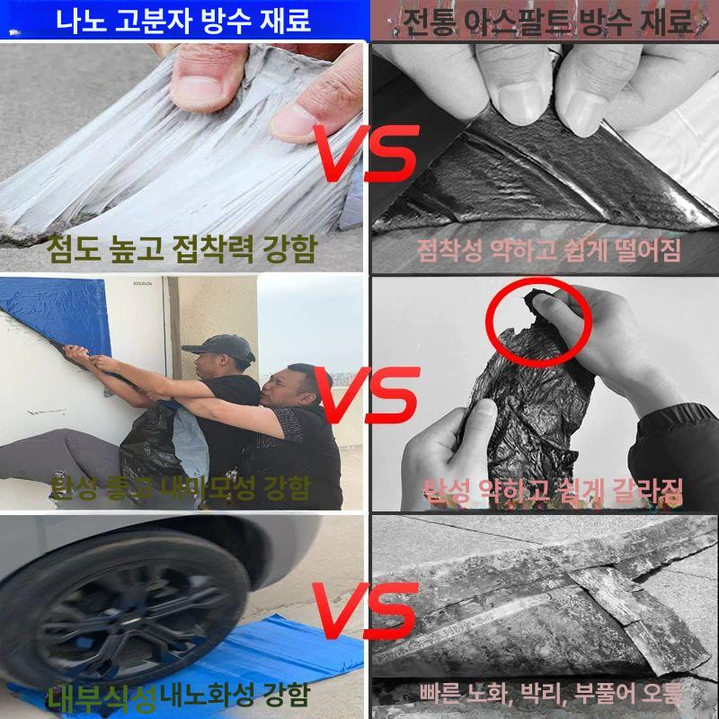 방수 단열재 접착식 균열 접착 단열 불연 시트 옥상 나노 롤재료 50cm 길이 10m 3색 - 상세 이미지 3