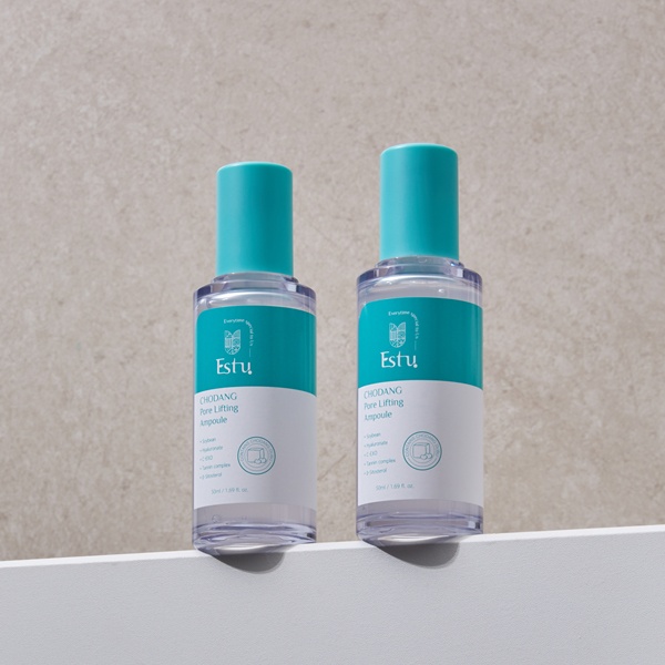 [1+1] 에스투 초당 포어리프팅 모공앰플 모공축소 엑소좀앰플 히알루론산 저자극 50ml - 상품 이미지