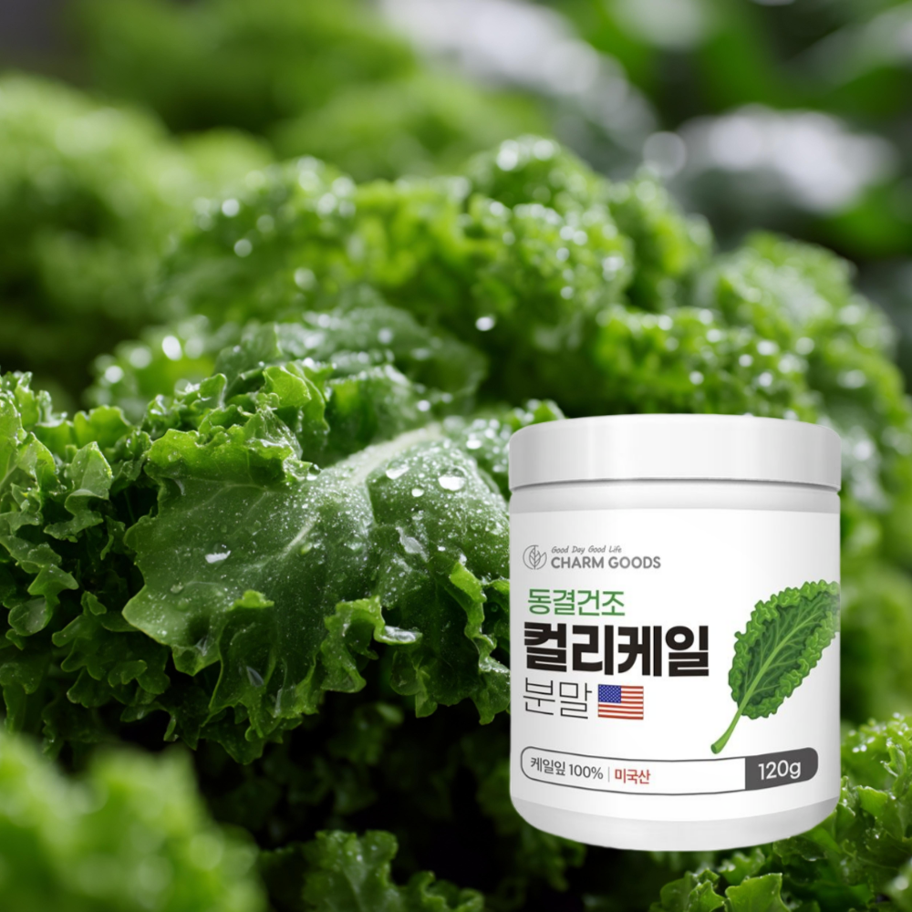 동결건조 컬리케일 분말 곱슬케일 글루코시놀레이트 120g 4통 - 상세 이미지 3