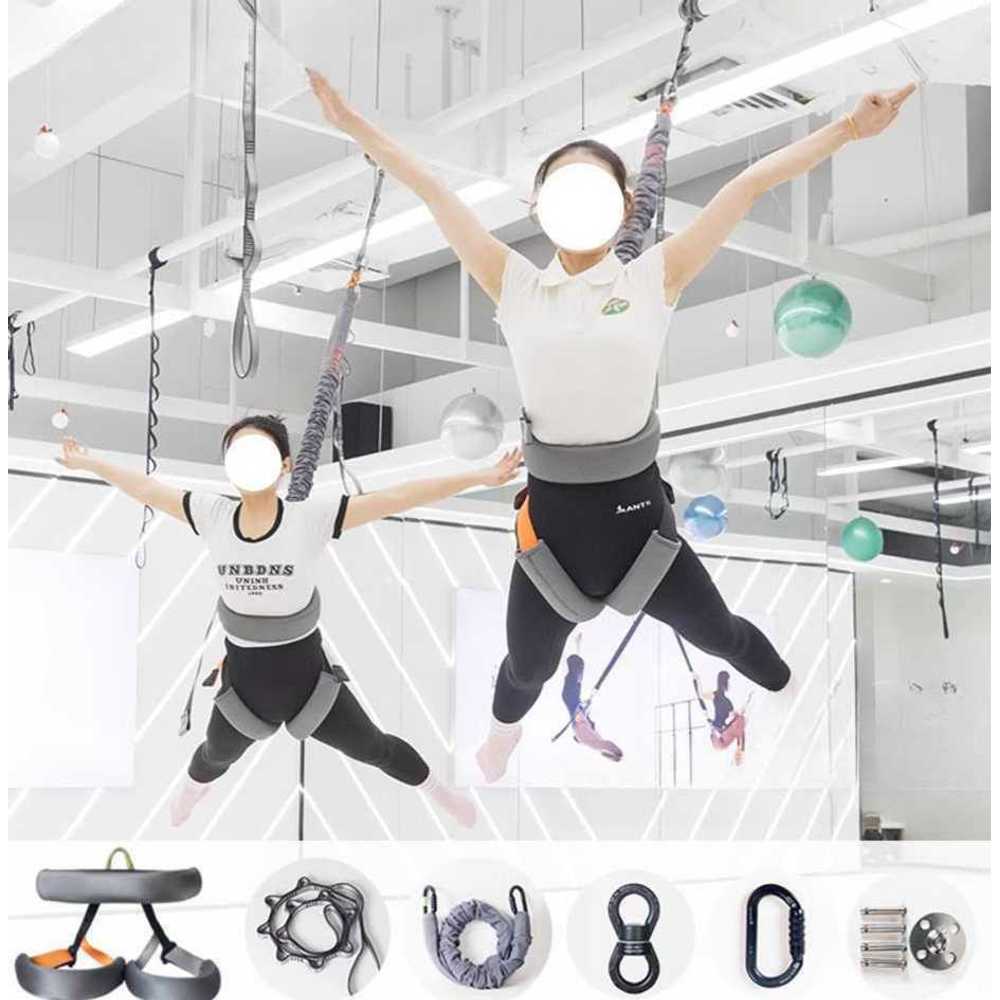 공중 번지 요가 피지오 스트랩 탄력 밴드 체중 서포트 그레이-60kg - 상품 이미지
