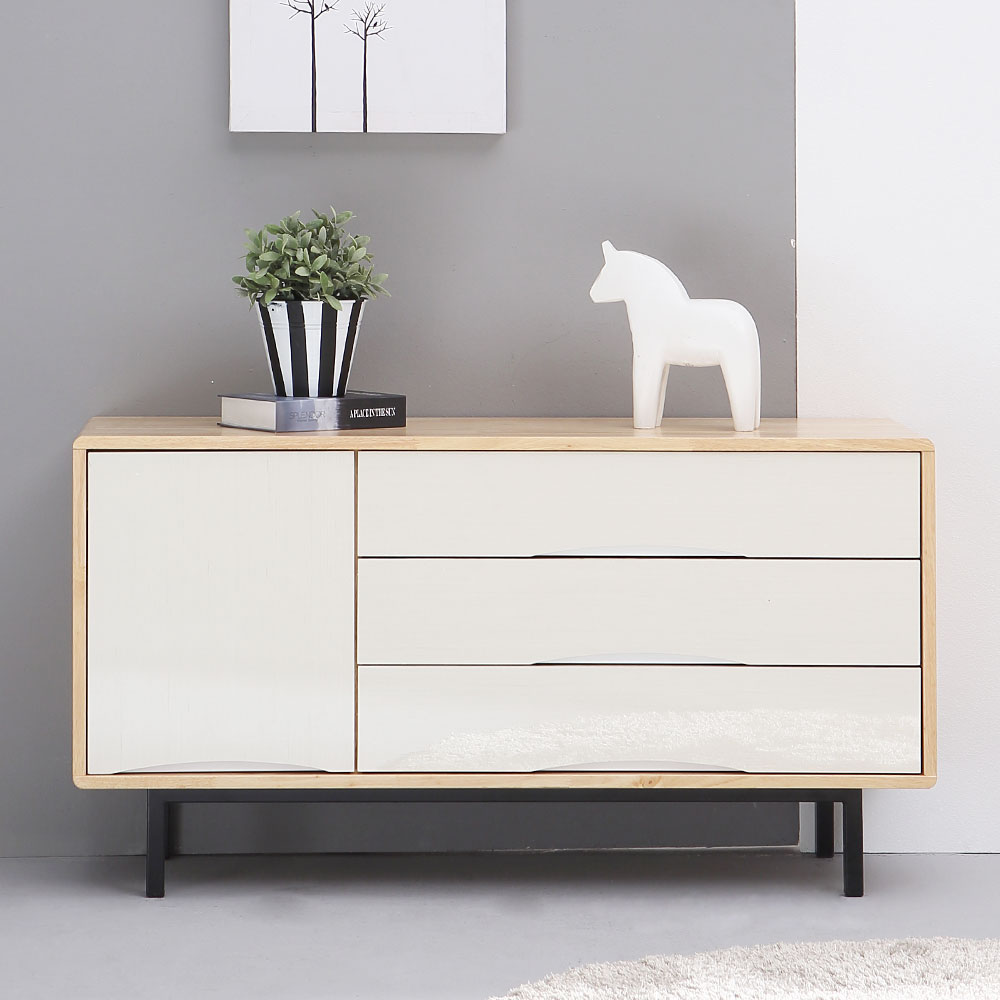 아듀 거실장 원목 티비다이 선반 TV 장식장 서랍 1200