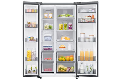 삼성 비스포크 양문형 냉장고 RS70F84N2Y 내부 수납 이미지