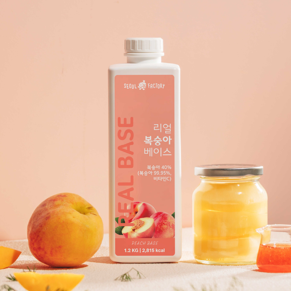서울팩토리 리얼 복숭아 베이스 1.2kg 퓨레 - 상품 이미지