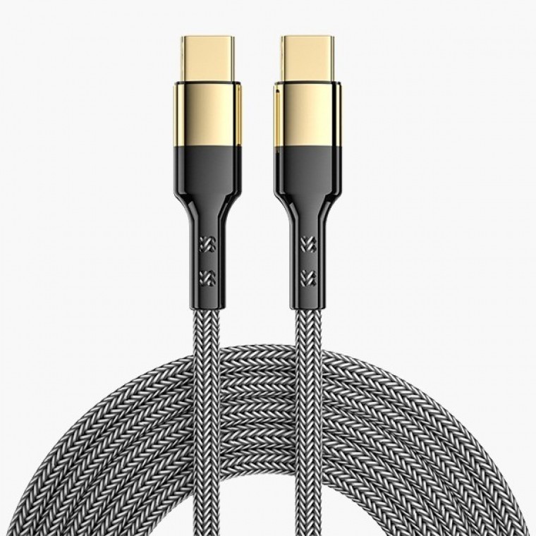 충전케이블 CtoC 고속충전 PD 60W 3A 고속충전케이블 케이블 핸드폰충전 C to 블랙 레드 골드 - 상품 이미지