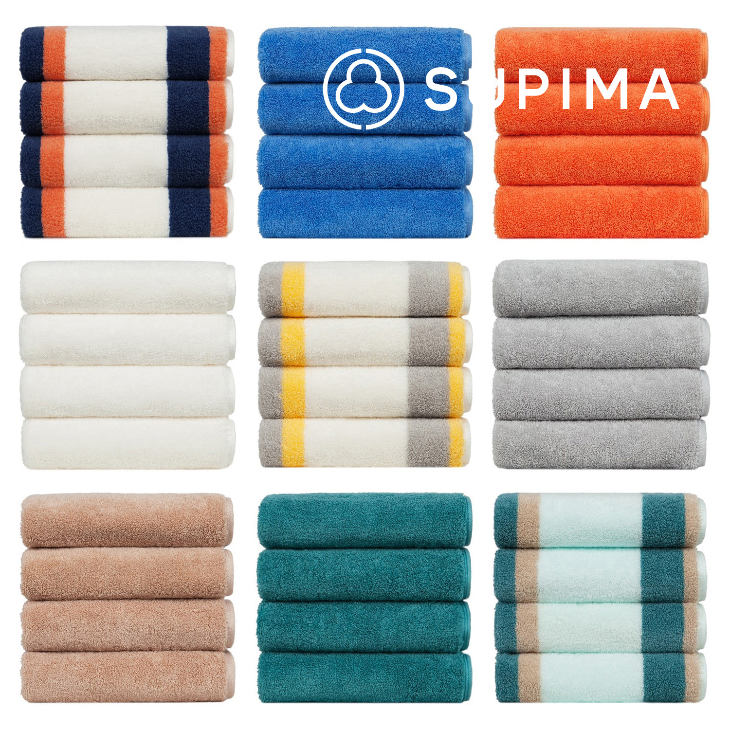 40수 수피마 수건 고급타올 호텔수건 3매 세트