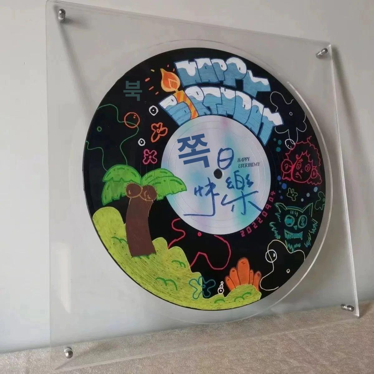 lp보관 진열장 lp음반 책장 정리 선반 바이닐 정리함 CD 전시대 12cmCD 고화질 아크릴 - 상세 이미지 4