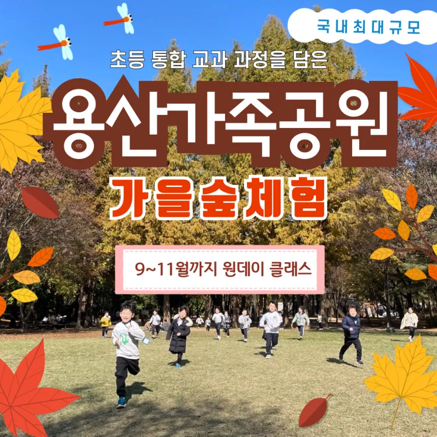 용산가족공원 교과연계 가을 숲체험 | 1회 숲체험 by 반가워숲학교 - 메인 이미지