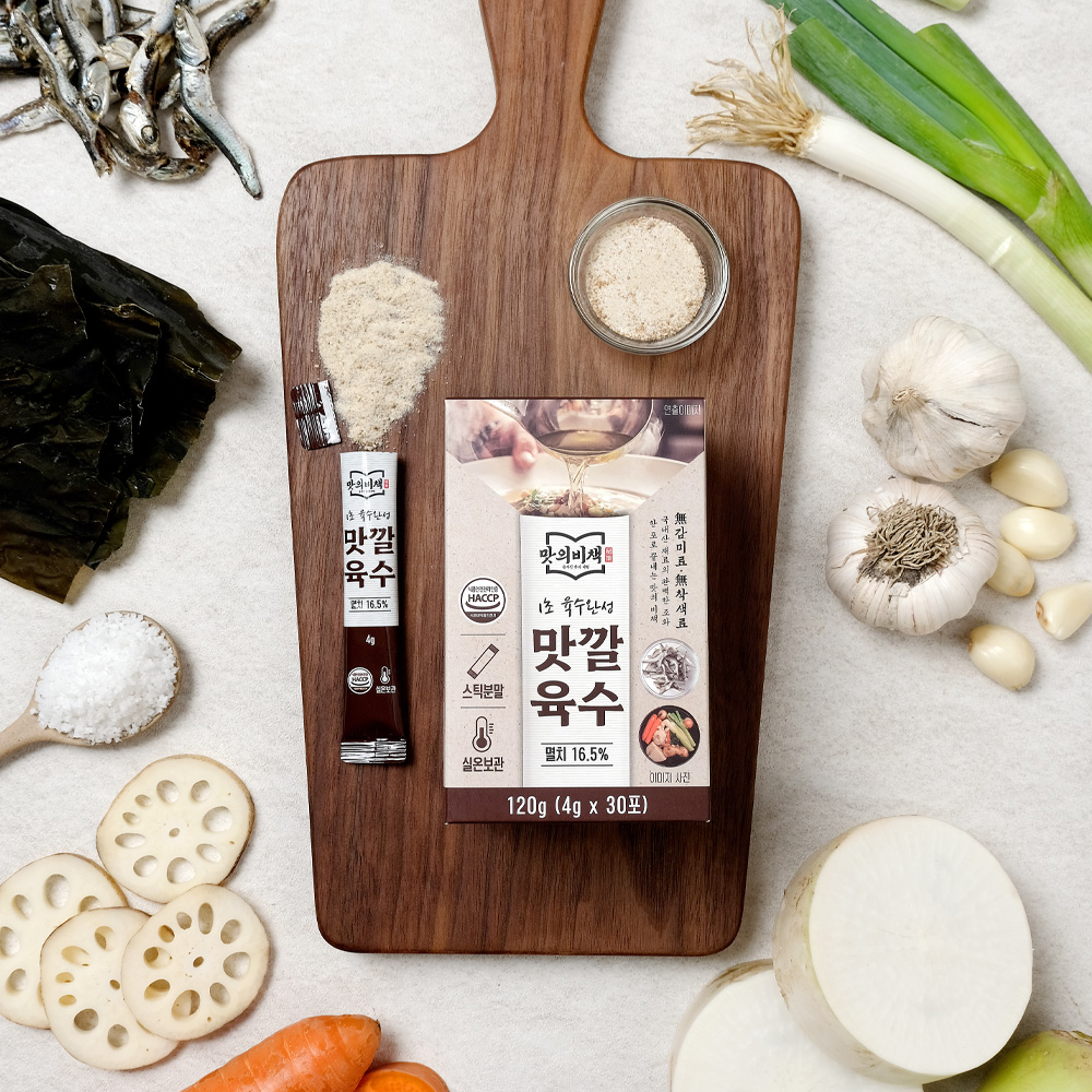 맛의비책 맛깔육수 더욱 진한 코인육수 분말스틱 천연조미료 120g, 1개 - 상세 이미지 2