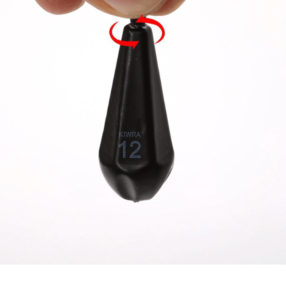 키우라 주꾸미 갑오징어 고리 다운샷 낚시 쉴드 무광 블랙 봉돌 추 싱커 30호, 3개입, 1개 - 상세 이미지 4