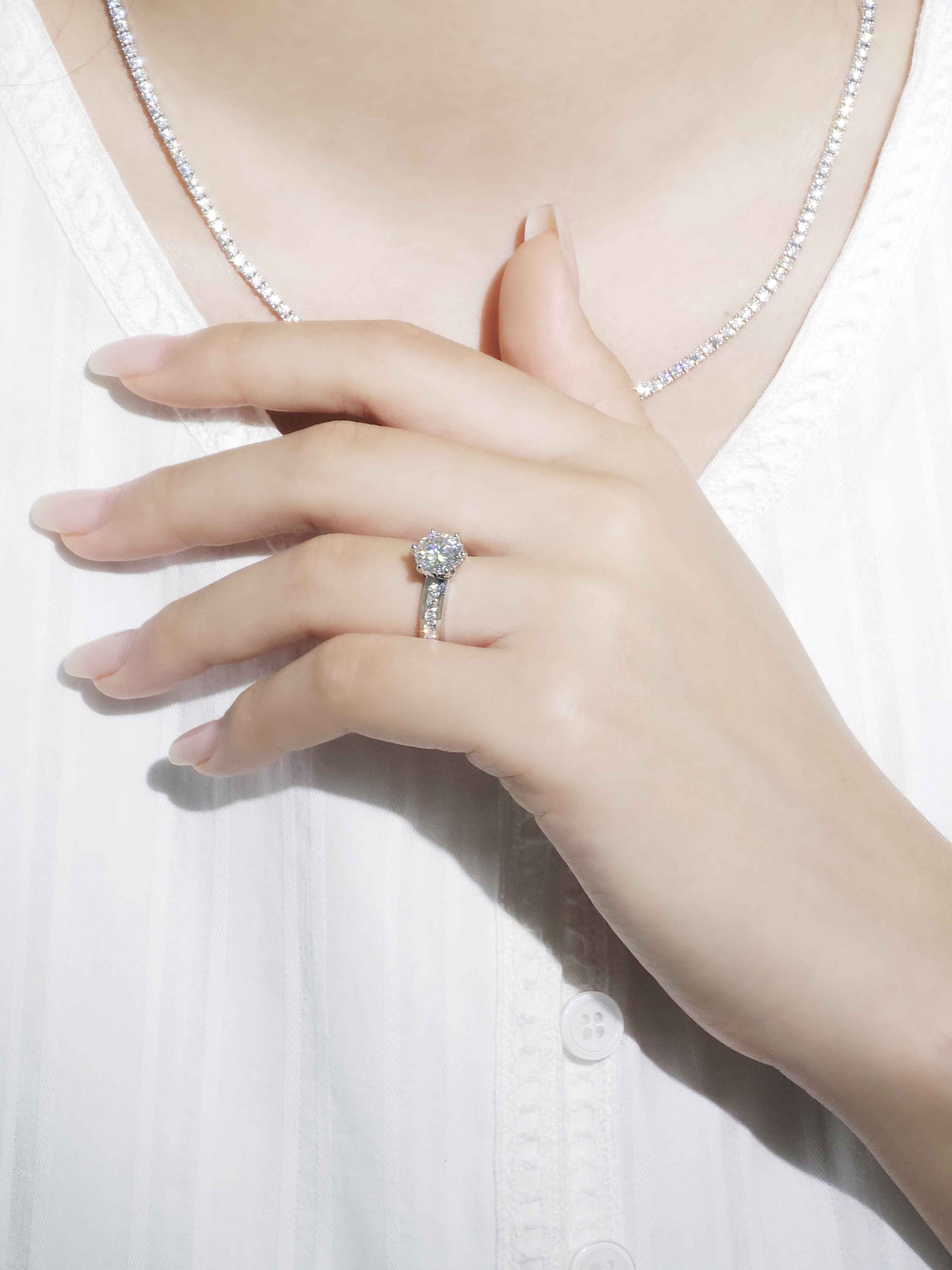랩다이아몬드 반지 프로포즈링 2캐럿 IGI 베젤세팅 14k 18k 이미지 7