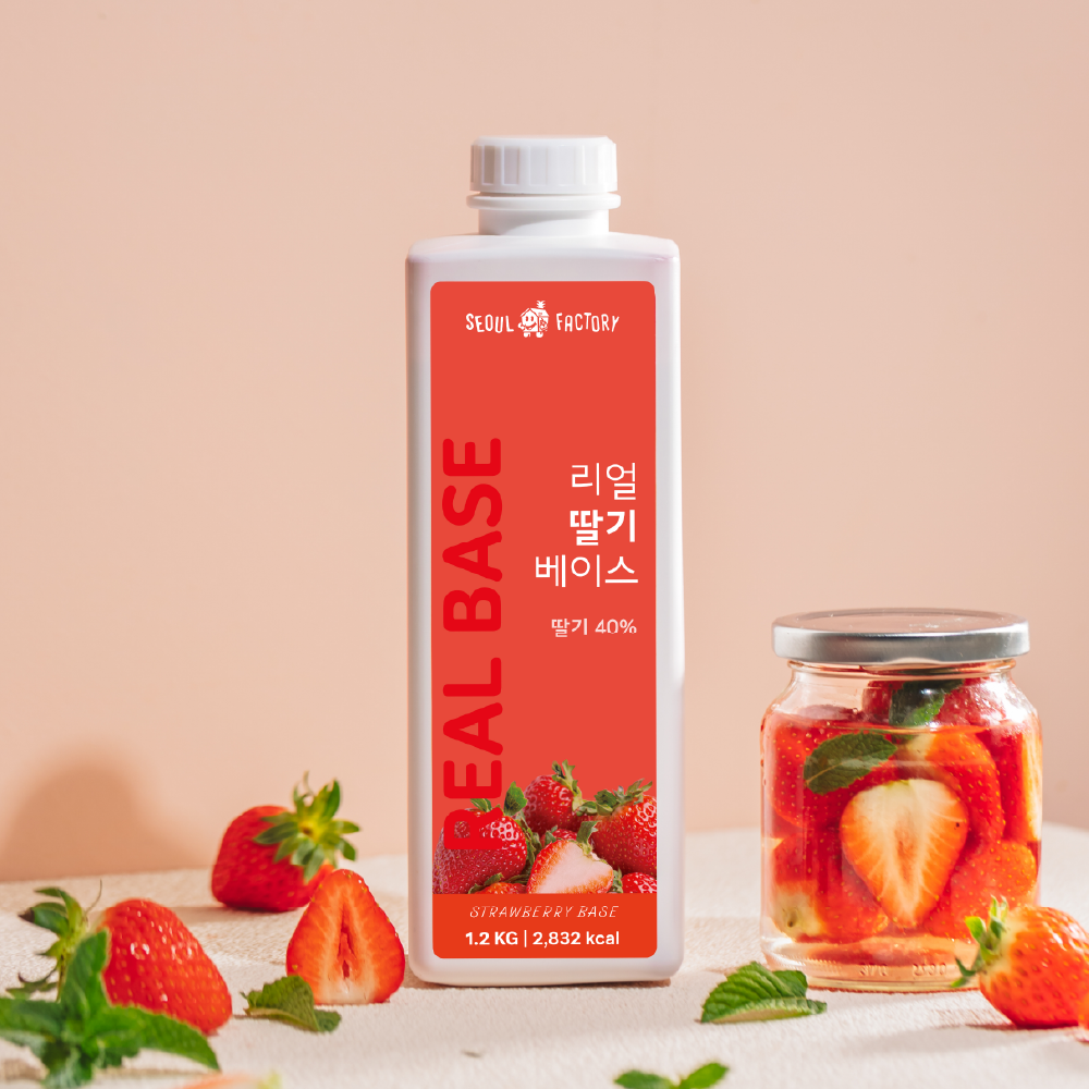 서울팩토리 리얼 딸기 베이스 1.2kg 딸기라떼 - 상품 이미지