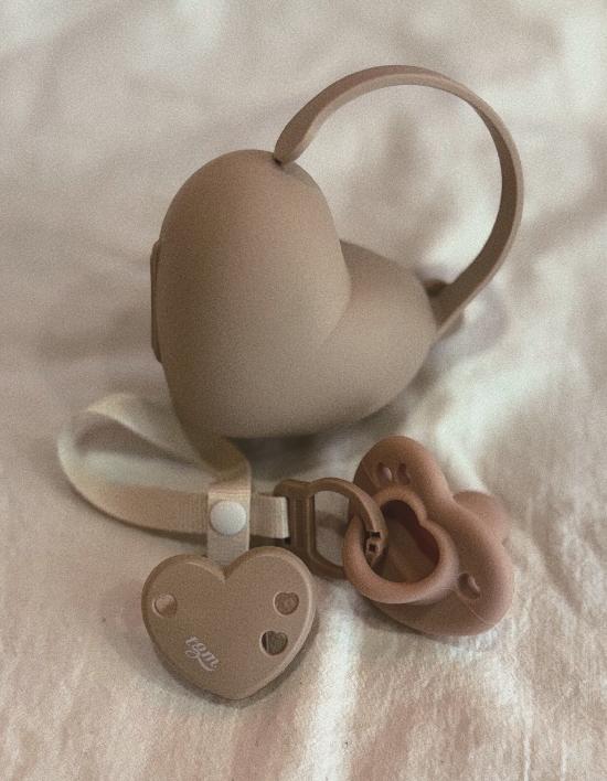 티지엠 하트 쪽쪽이 케이스 노리개 휴대용 노리개 위생 보관 고리형 외출용