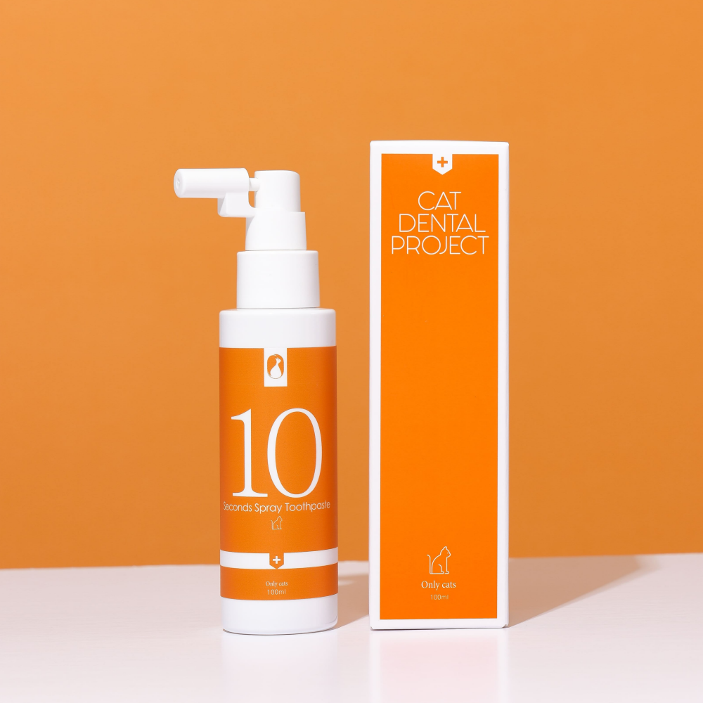 캣디피 고양이 뿌리는 치약 스프레이 CATDP 텐스치약 100ml 치석제거제 치은염 구내염 입냄새 치석 양치질 잇몸