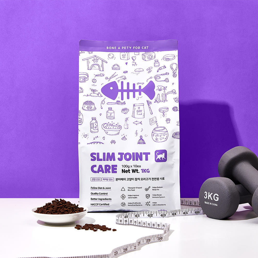 본아페티 고양이 사료 관절 다이어트 건식 체중조절 기능성 참치+오리, 1kg, 1개