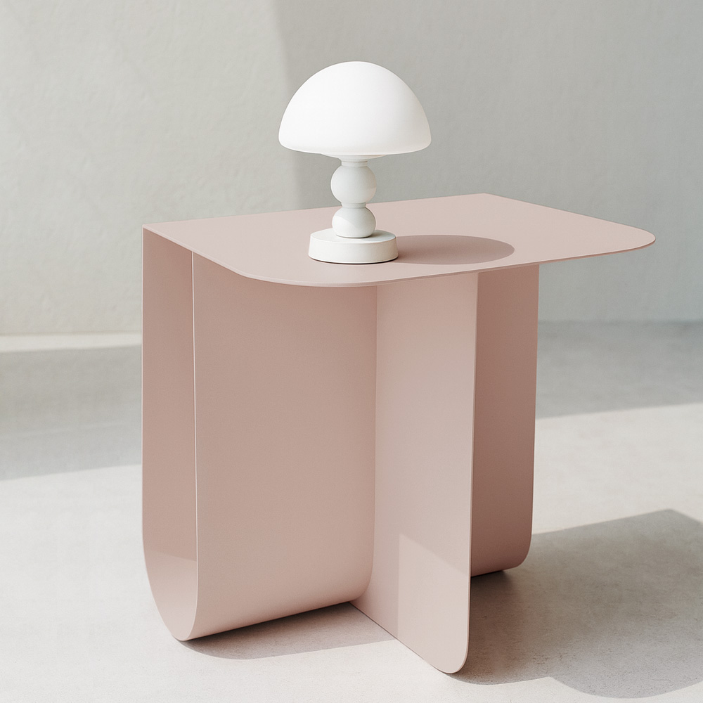 이노센트 포르타 사이드 테이블 보조 소파 간이테이블 i105791 베이비핑크