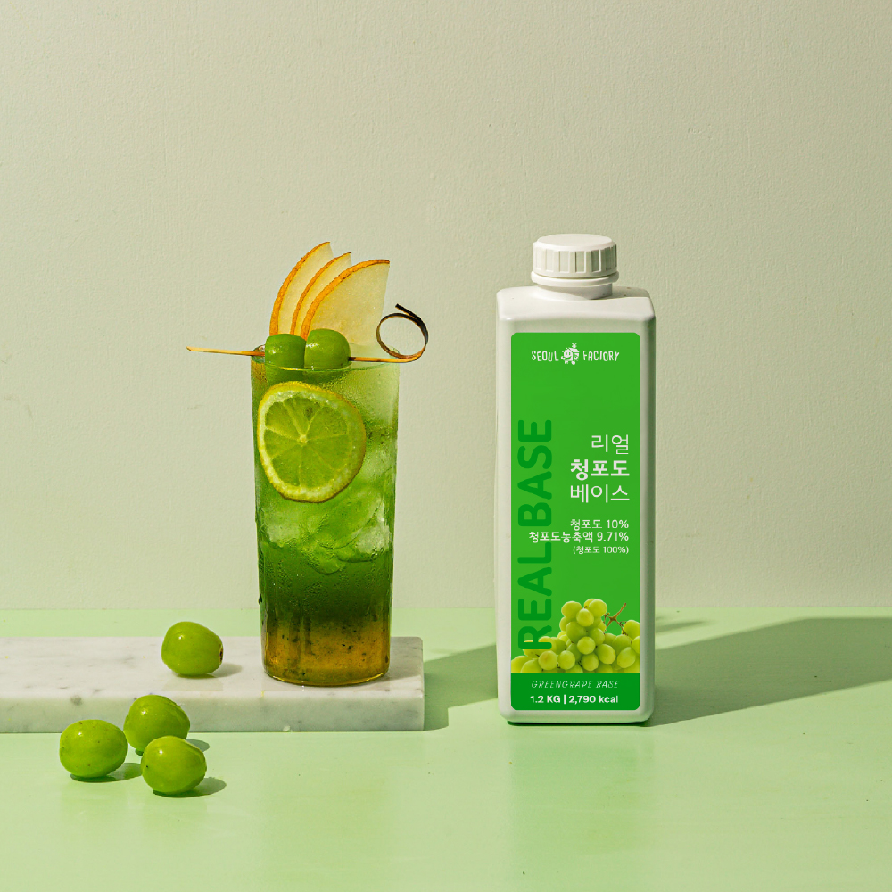 서울팩토리 리얼 청포도 베이스 1.2kg 에이드 - 상세 이미지 4
