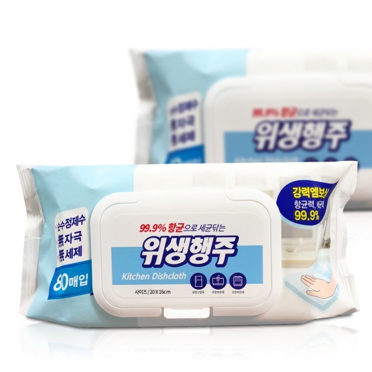 위생행주 청소걸레 물티슈형행주 - 메인 이미지