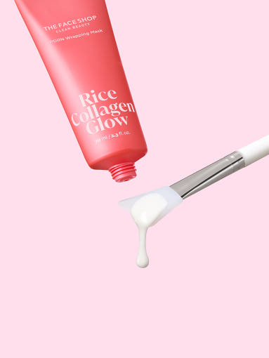 더페이스샵 라이스콜라겐글로우 PDRN 랩핑 마스크