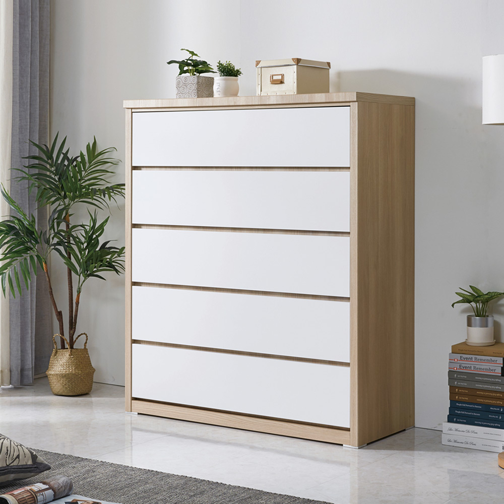 일린 옷서랍장 광폭 칸막이 드레스룸 수납장 1200x500x1408mm, 5단, 네추럴