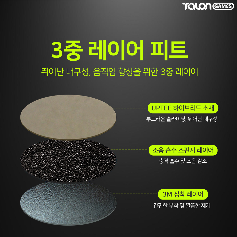 마우스 도트 피트 유리패드전용 48개입 지슈라 바브삼 데브삼 탈론게임즈 - 상세 이미지 3