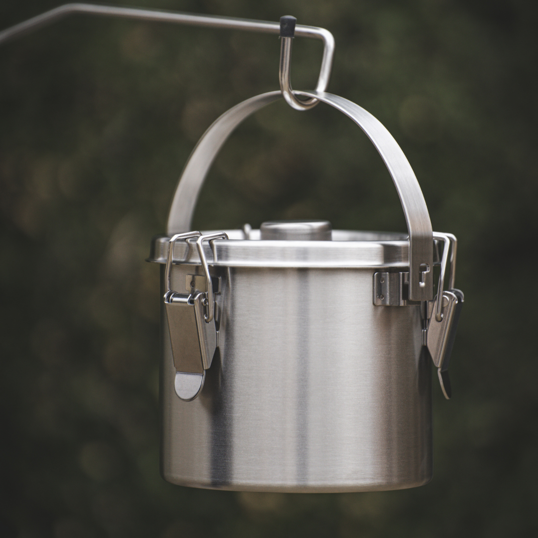 키녹스 푸드컨테이너 스텐 압력밀폐 용기 캠핑 반찬 통 국물 이유식 김치 보관 용기