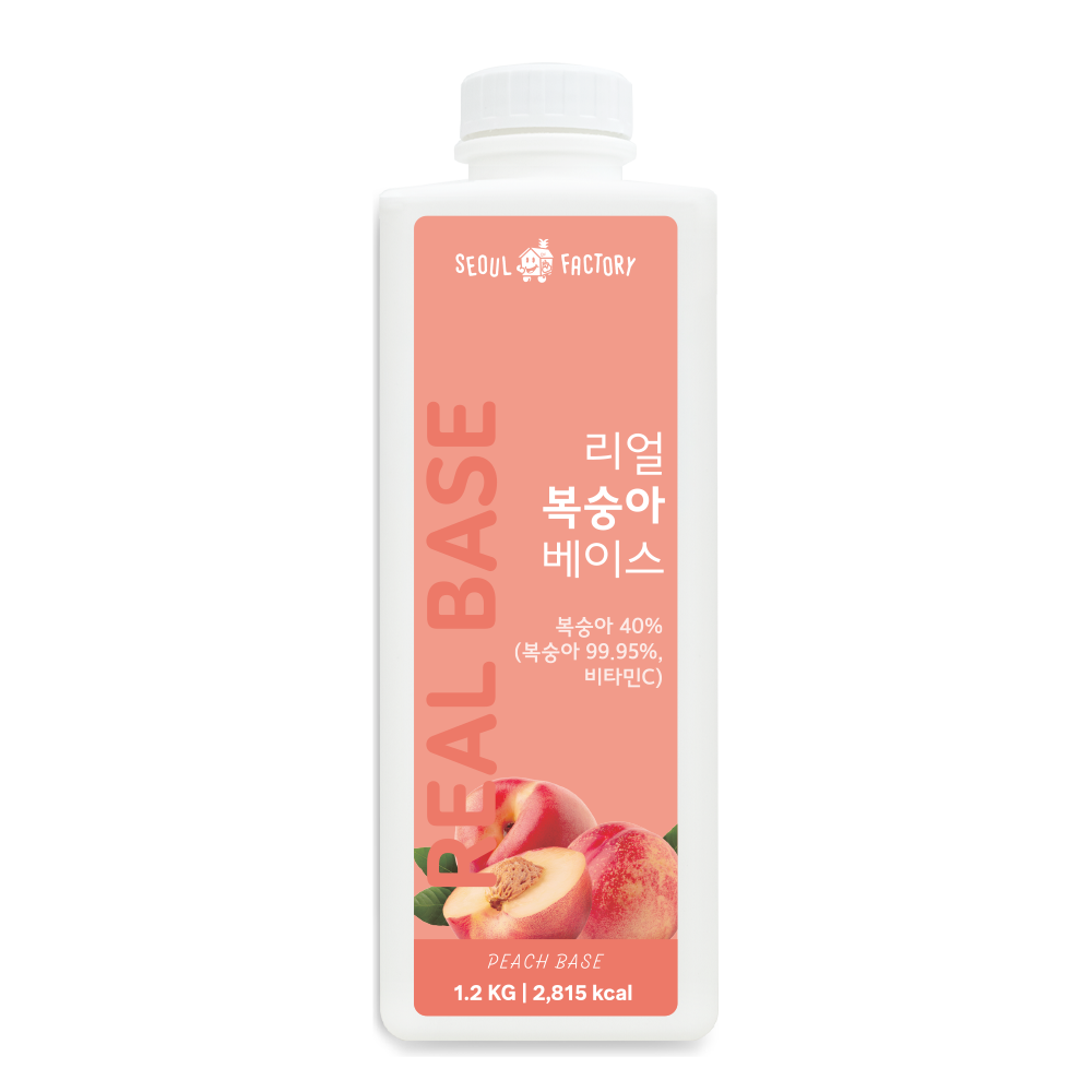 서울팩토리 리얼 복숭아 베이스 1.2kg 퓨레 - 상세 이미지 2