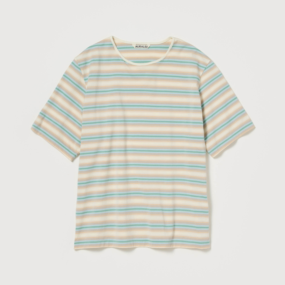 오라리 우먼즈 반팔티 GRADIENT STRIPE JERSEY TEE - 상세 이미지 4