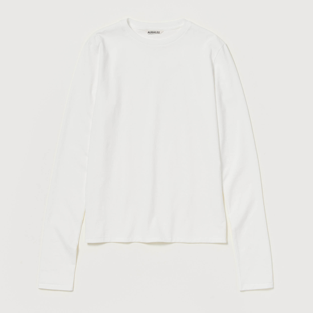 오라리 우먼즈 긴팔티 HIGH TWIST COTTON JERSEY L/S TEE 25FW - 상세 이미지 4