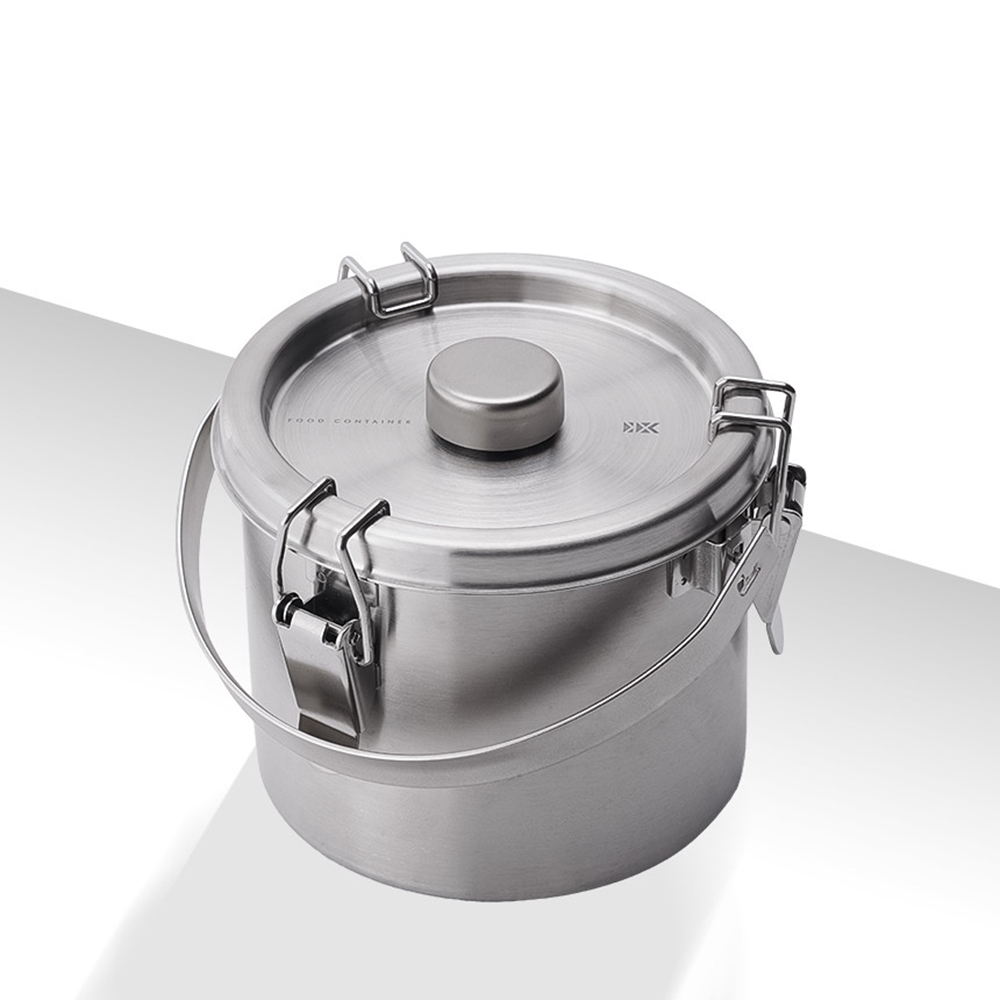 키녹스 푸드컨테이너 스텐 압력밀폐 용기 캠핑 반찬 통 국물 이유식 김치 보관 용기
