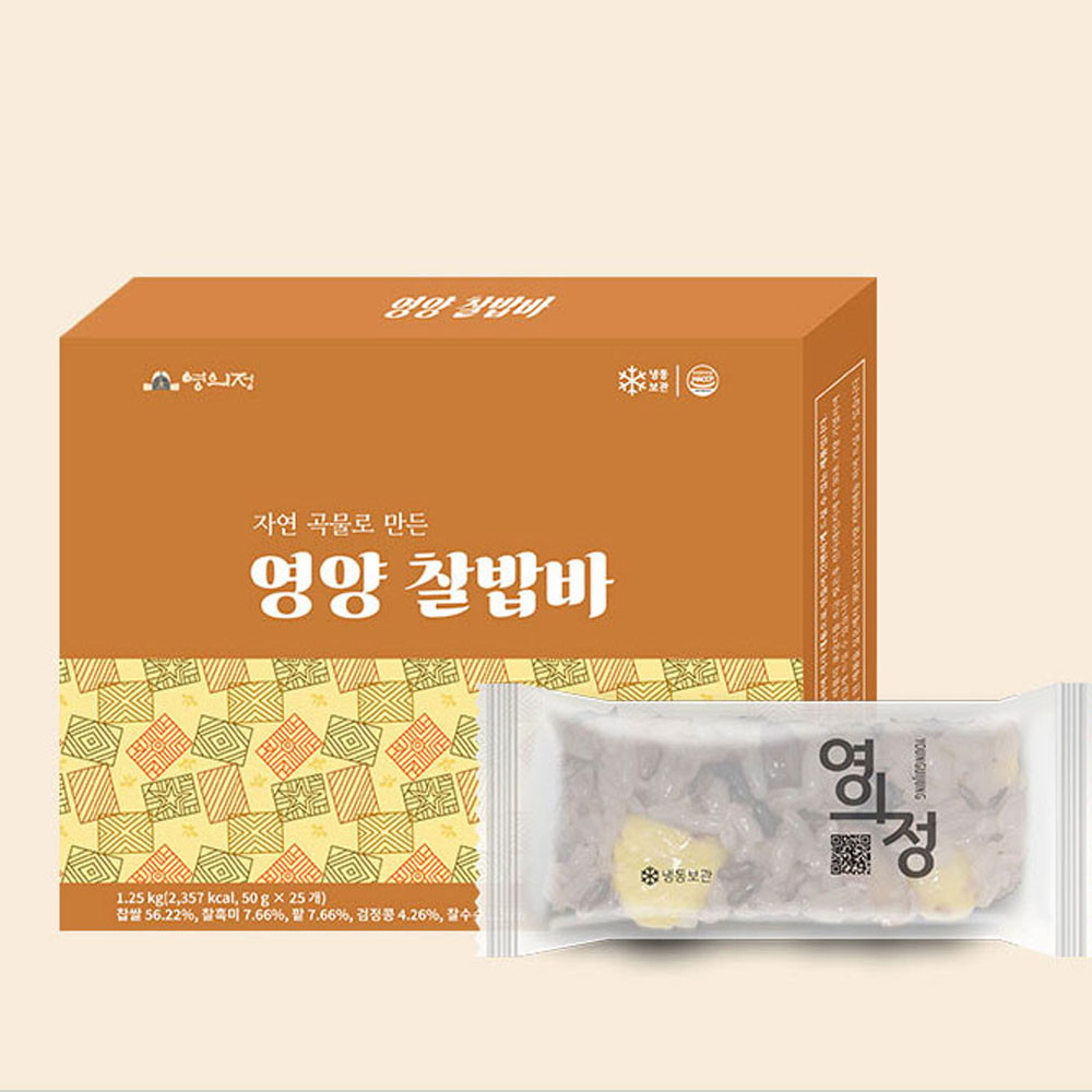 나물명인 영양찰밥 나물찰밥바 25개입 전자레인지 30초완성 초스피드 한끼간편식 - 상세 이미지 5