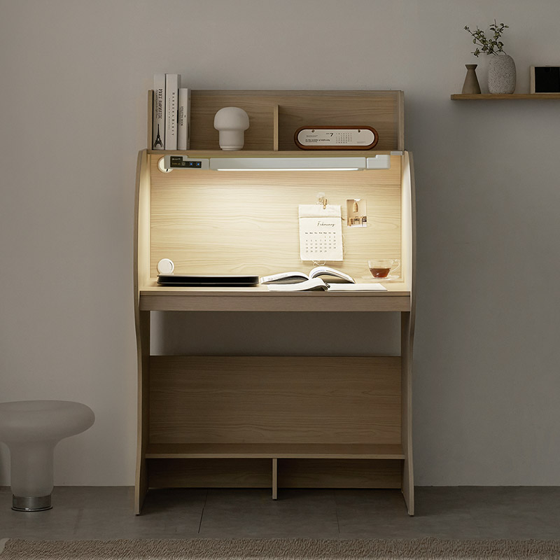 e스마트 엘리트 학생 1인 와이드 가정용 독서실책상 930 LED스탠드 포함