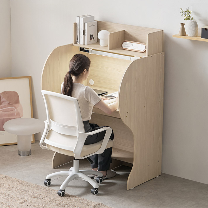 e스마트 엘리트 학생 1인 와이드 가정용 독서실책상 930 LED스탠드 포함