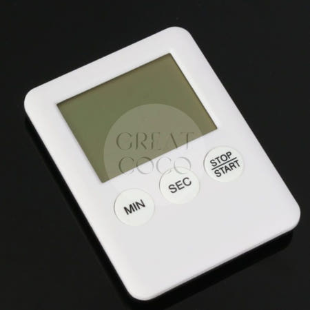 그코 디지털 타이머 화이트 스탑워치 주방시계
