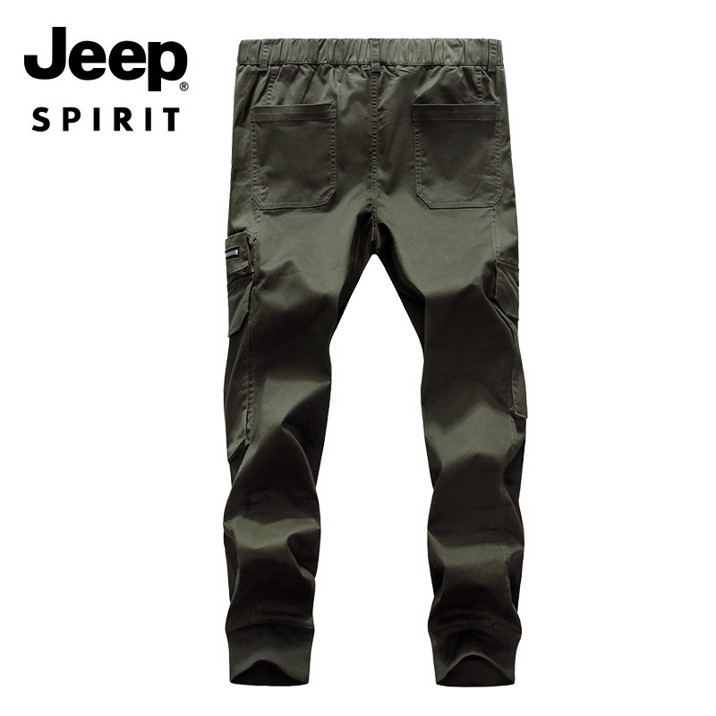 JEEP SPIRIT 남자 가을 카고조거팬츠 포켓 면 카고바지 - 상세 이미지 4
