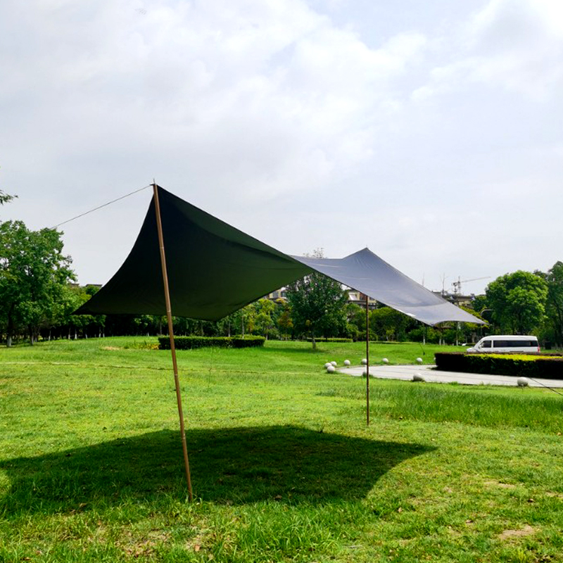 KOOLMAN 쿨맨 MCETO 캠핑 헥사 플라이 타프 그늘막 블랙코팅 M, 블랙