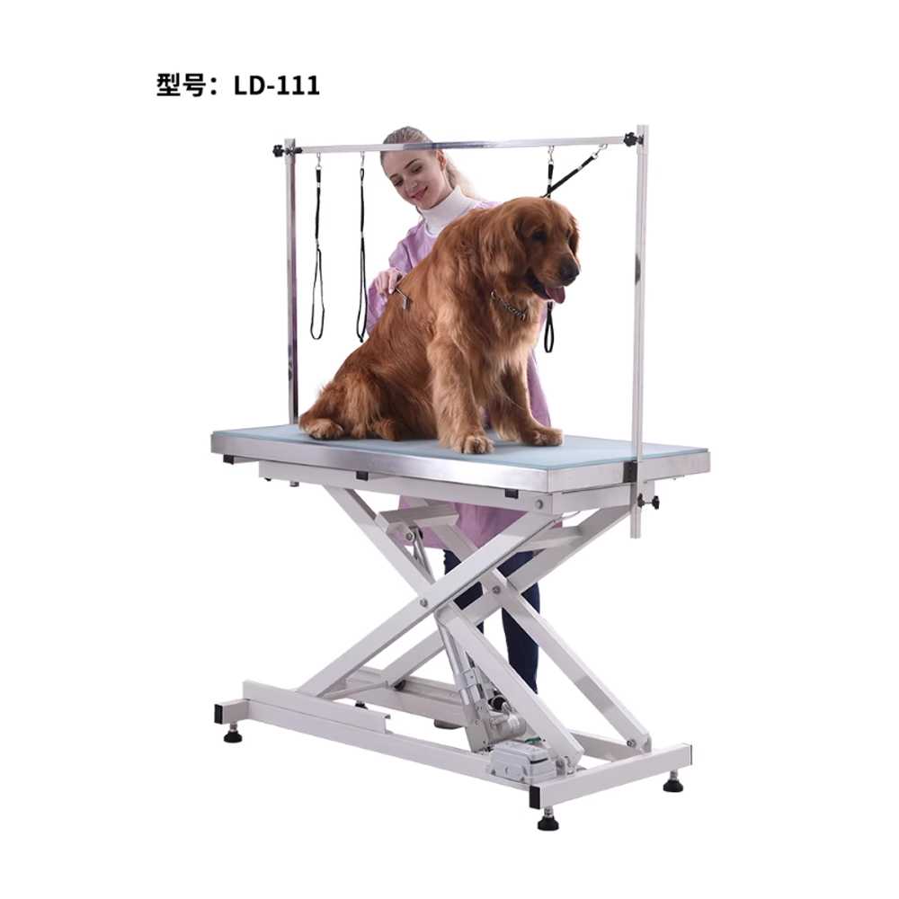 애견미용테이블 받침대 대형 반려동물 고양이 높낮이 704 유압 크레센트 붐 - 상세 이미지 3