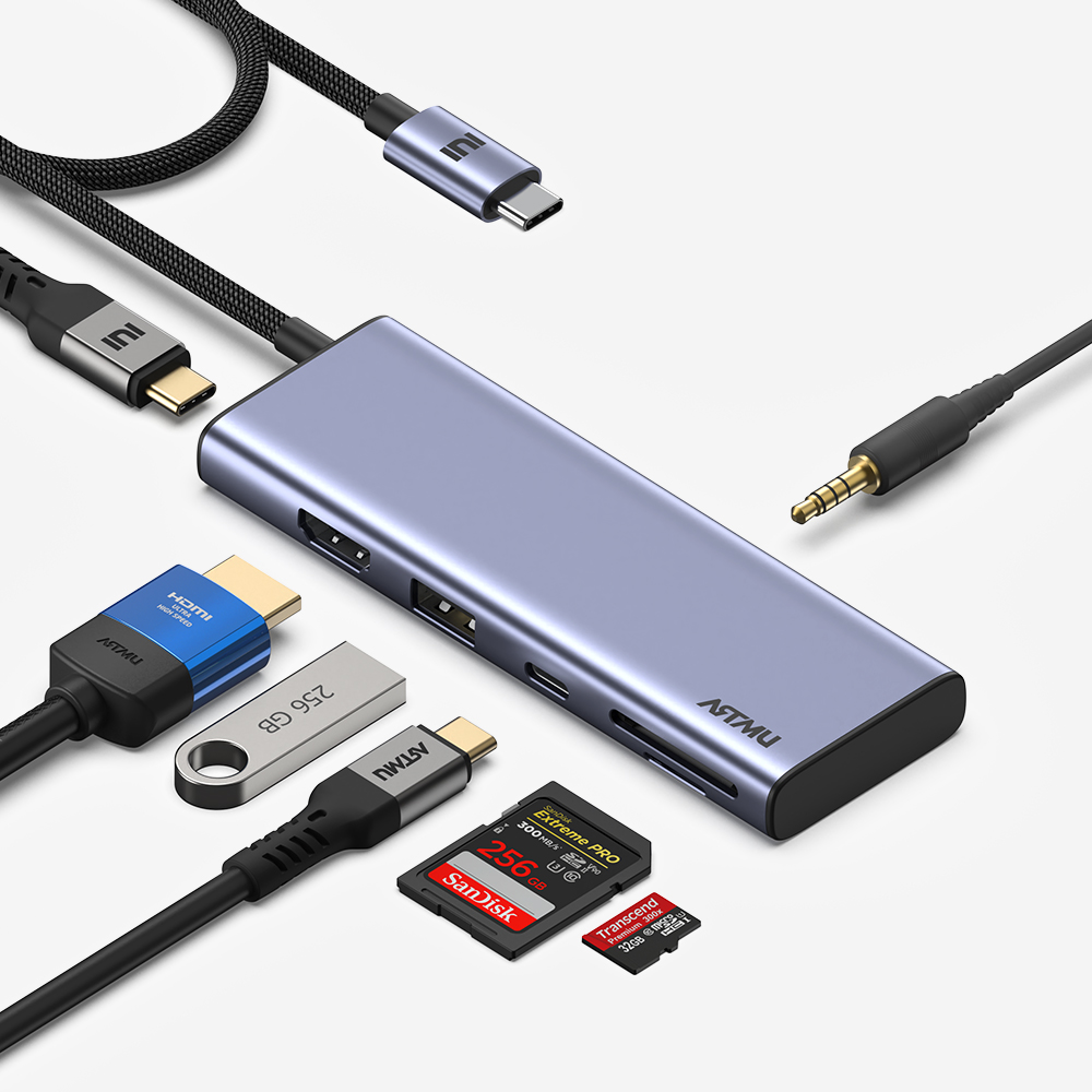 USB C타입 7in1 4K 60hz Gen2 10Gbps 멀티 허브 MH310