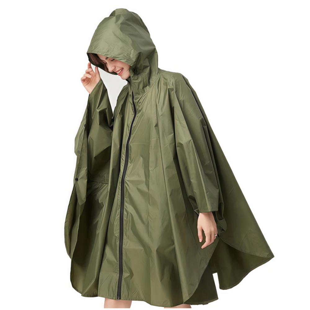 앞지퍼 판쵸우비 성인용 비옷 남성 여성 캠핑 레인코트