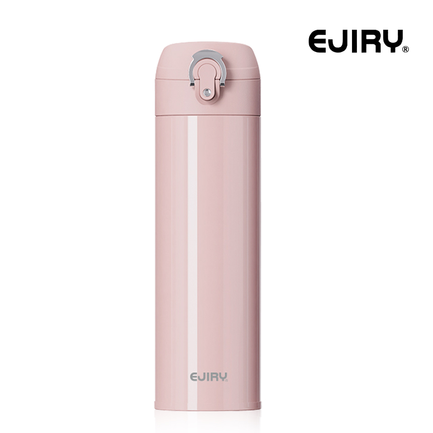 에지리 X Plus 이중진공 원터치 텀블러 450ml, 핑크, 1개