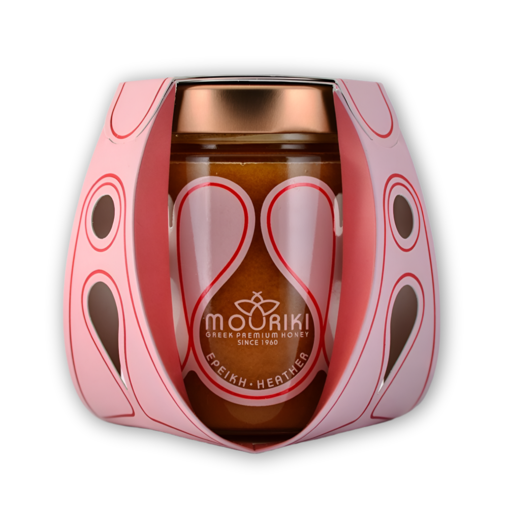 모리키 그리스 프리미엄 천연 꿀 헤더 허니 야생화꿀 450g