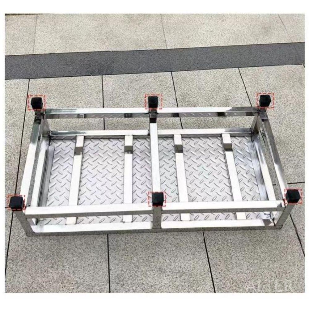 만능 작업 발판대 안전 받침대 알루미늄 발판 철계단 120x40cm 높이 30cm - 상세 이미지 3