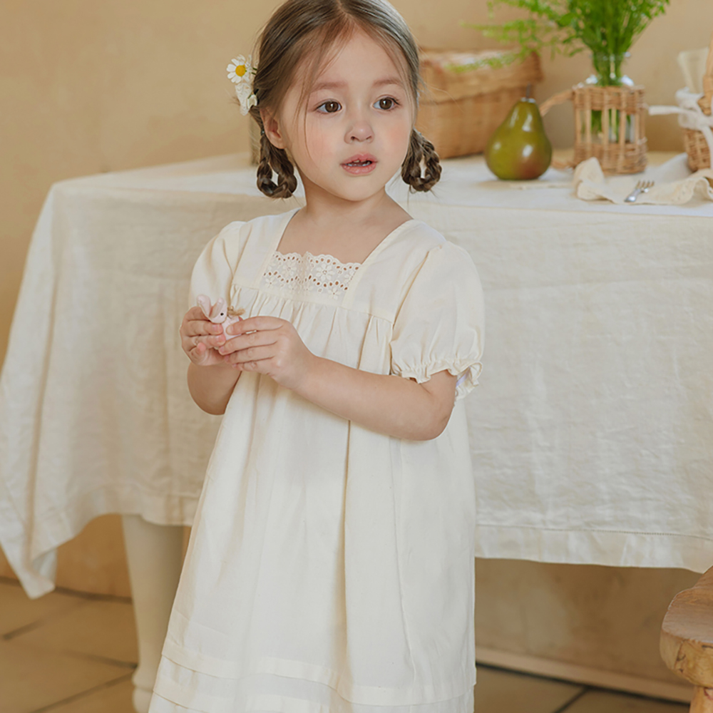 빌리 디아 원피스-크림 (12m~4y) - 상세 이미지 2